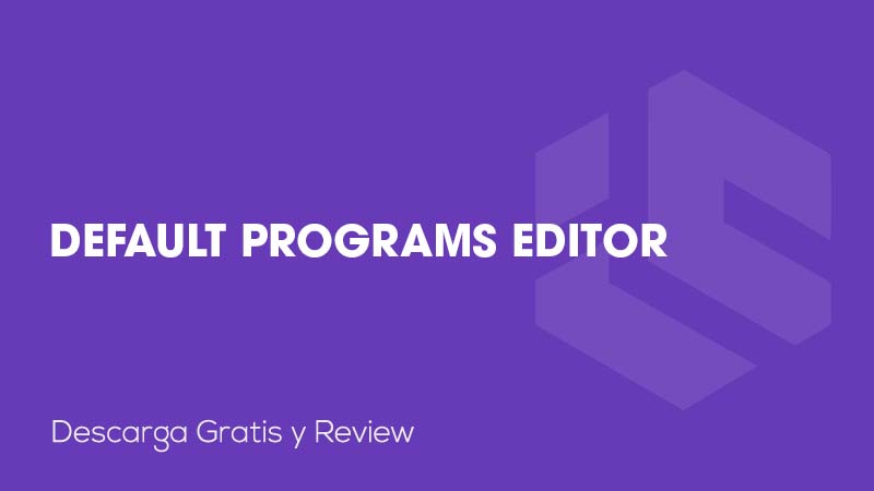 Default Programs Editor