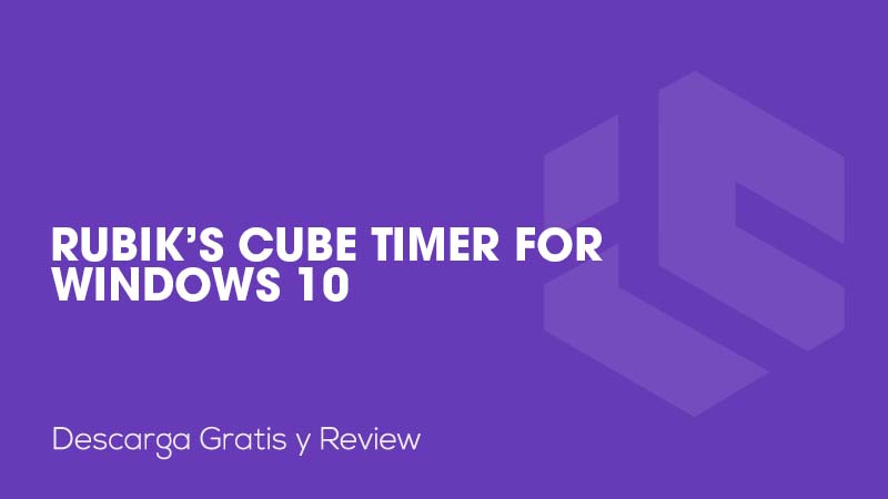 Rubik's Cube Timer for Windows 10