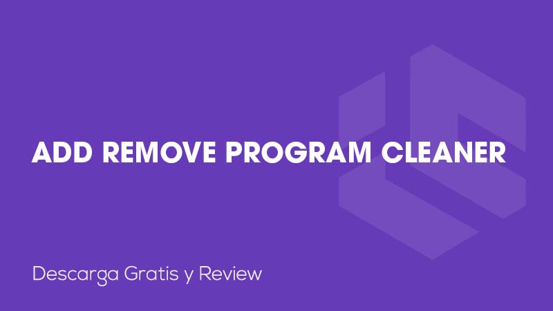 Add Remove Program Cleaner