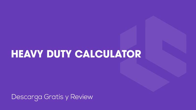 Heavy Duty Calculator