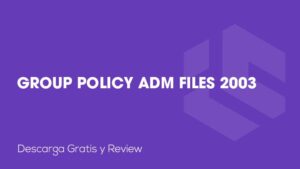 Group Policy ADM Files 2003