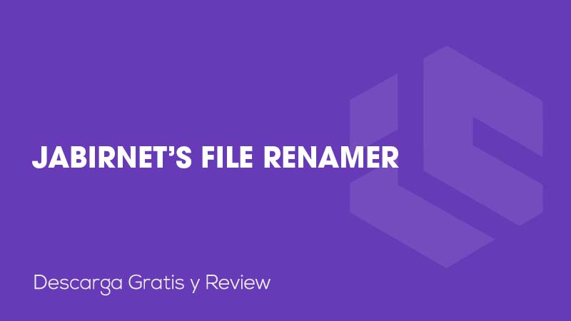 Jabirnet's File Renamer