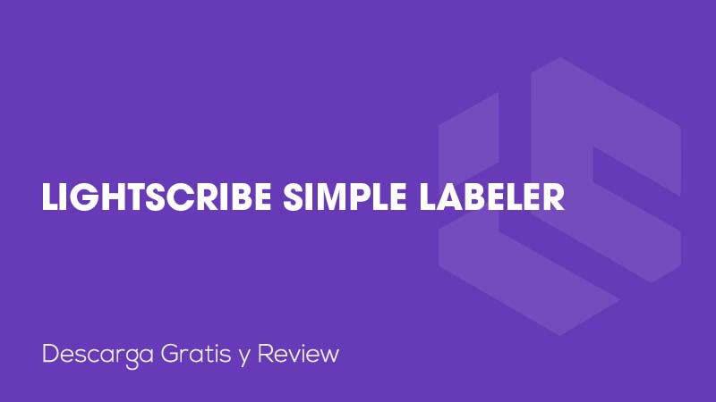 LightScribe Simple Labeler