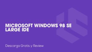 Microsoft Windows 98 SE Large IDE
