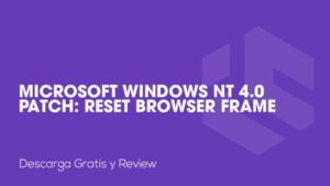 Microsoft Windows NT 4.0 Patch: Reset Browser Frame