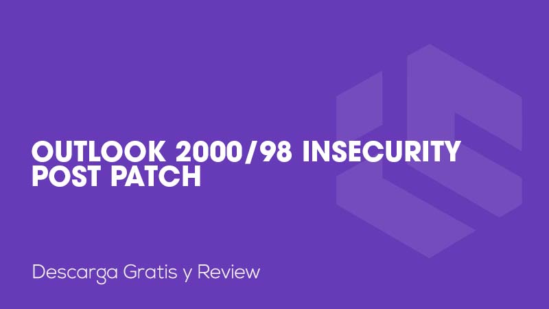Outlook 2000/98 Insecurity Post Patch