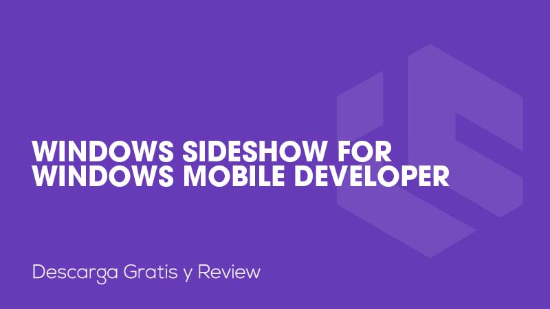 Windows SideShow for Windows Mobile Developer Preview